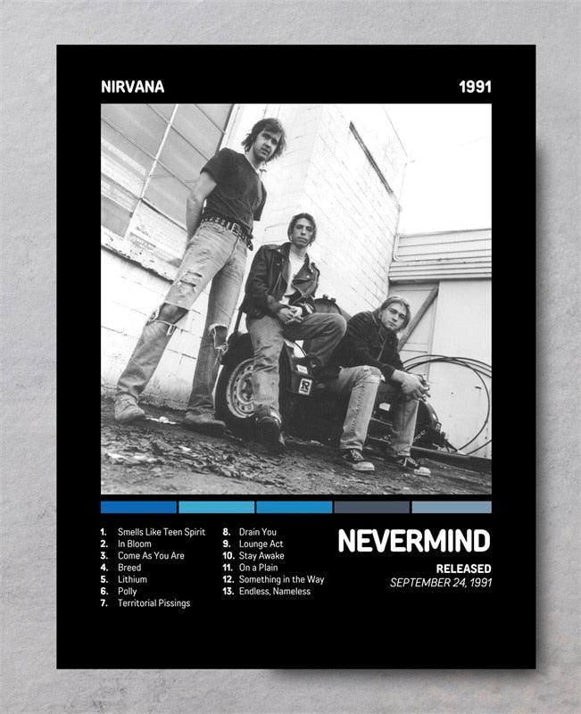 Nirvana Poster Print Nevermind Poster 4 Colors 1 Price Album Cover Poster  Room Decor Music Decor Music Gifts Rock Poster 