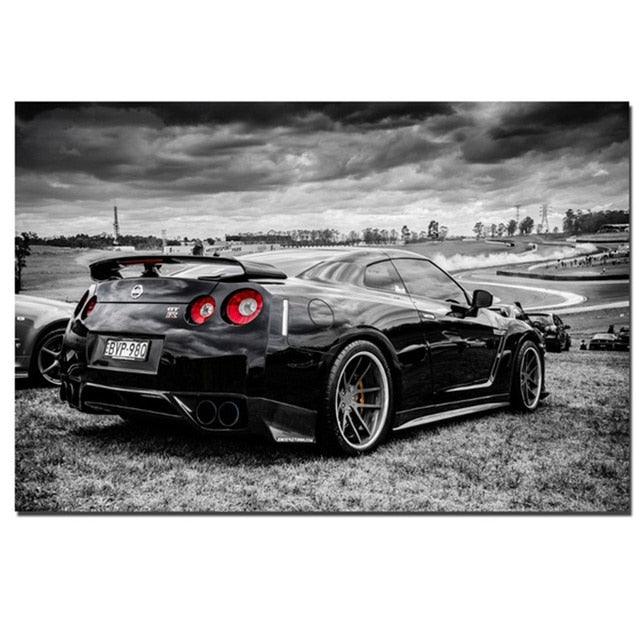 Nissan GTR Performance Car Modern Poster - Aesthetic Wall Decor
