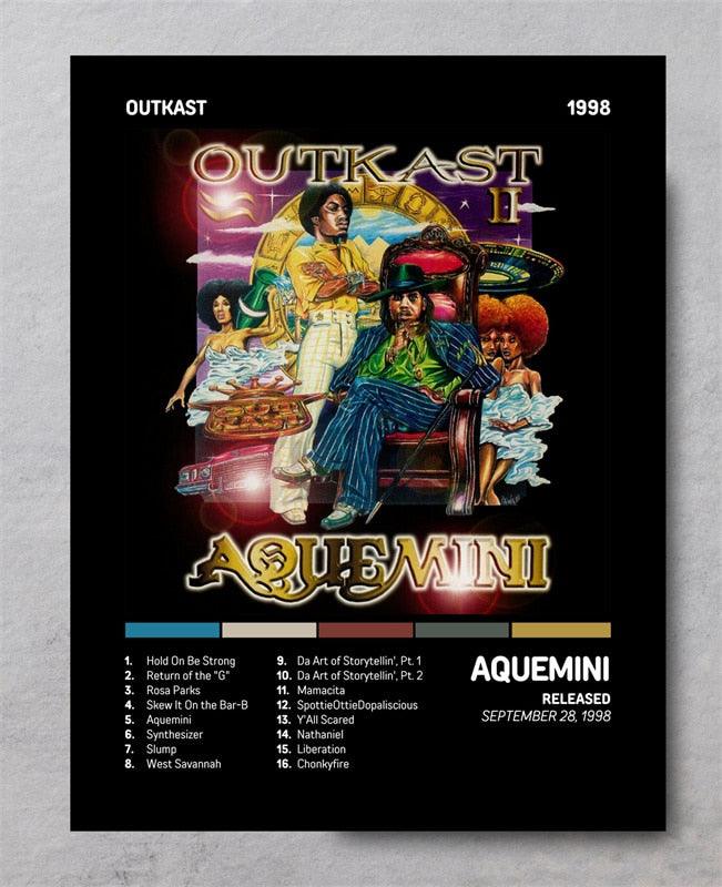 Outkast Aquemini Rap Music Album Cover Wall Art Poster - Aesthetic Wall Decor