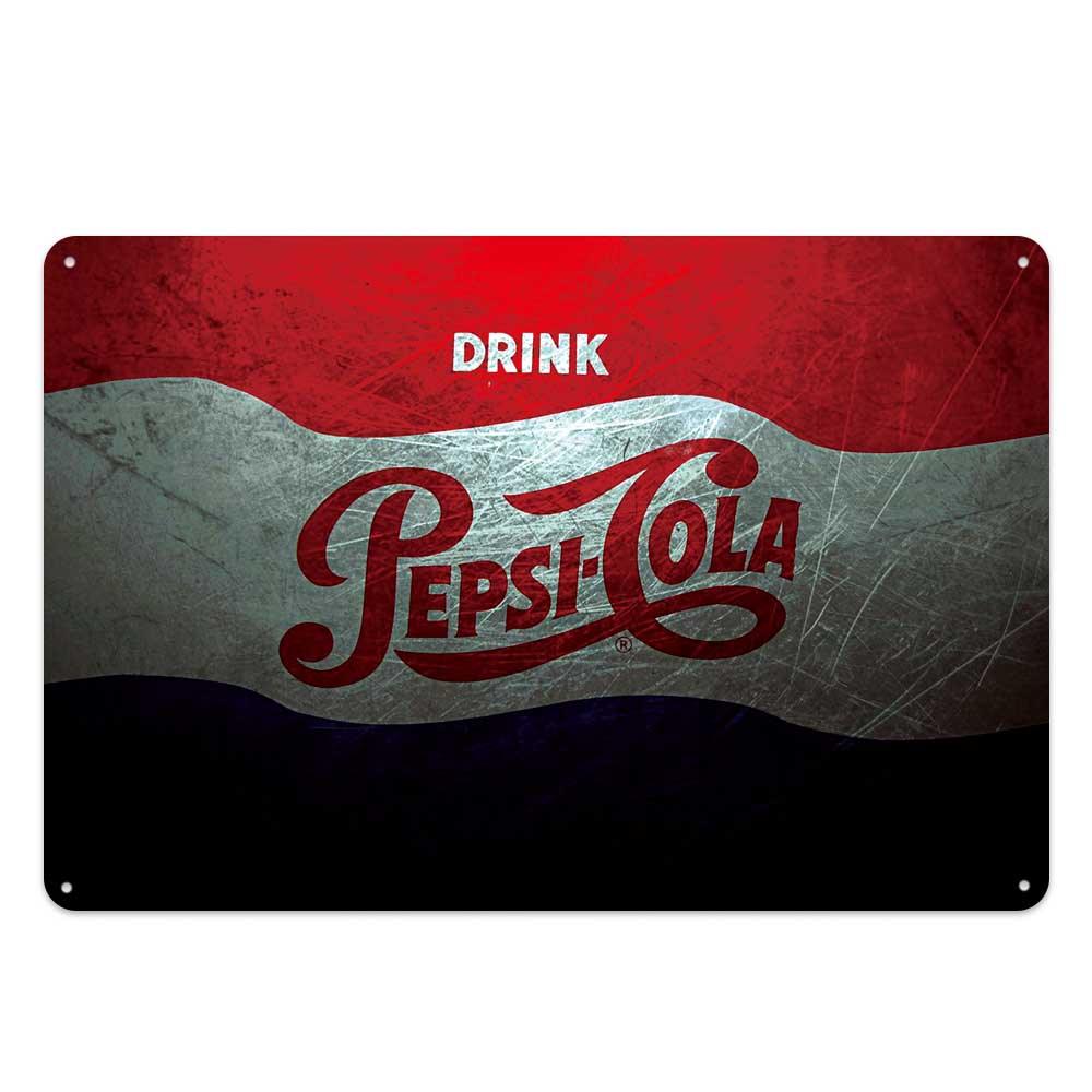 Pepsi Vintage Brand Wall Art Metal Signs - Aesthetic Wall Decor