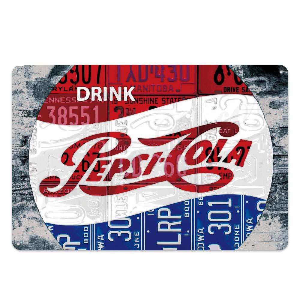 Pepsi Vintage Brand Wall Art Metal Signs - Aesthetic Wall Decor