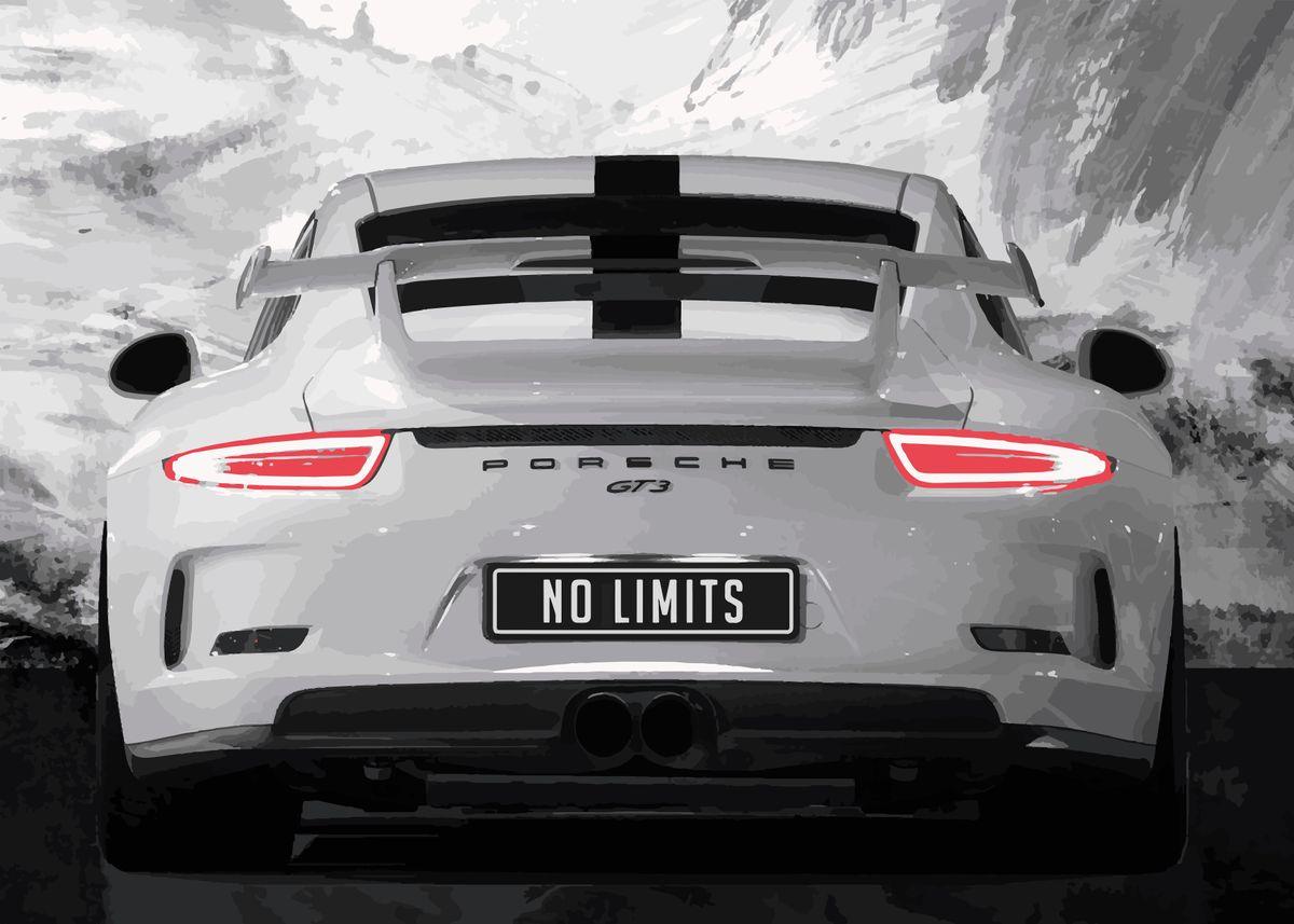 Porsche 911 GT3 Luxury Sports Car Wall Art Poster - Aesthetic Wall Decor