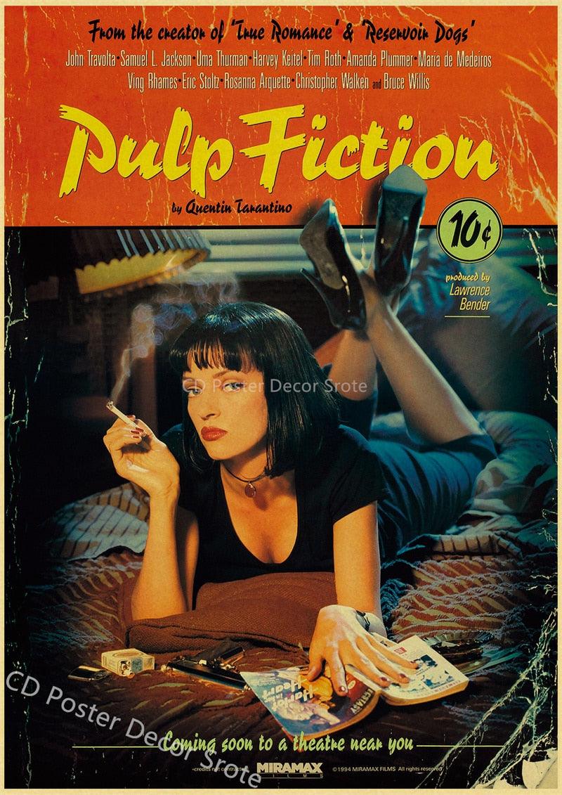 Pulp Fiction Classic Movie Poster – Aesthetic Wall Decor