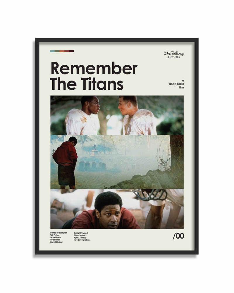 Remember The Titans Minimalist Movie Wall Art Poster - Aesthetic Wall Decor