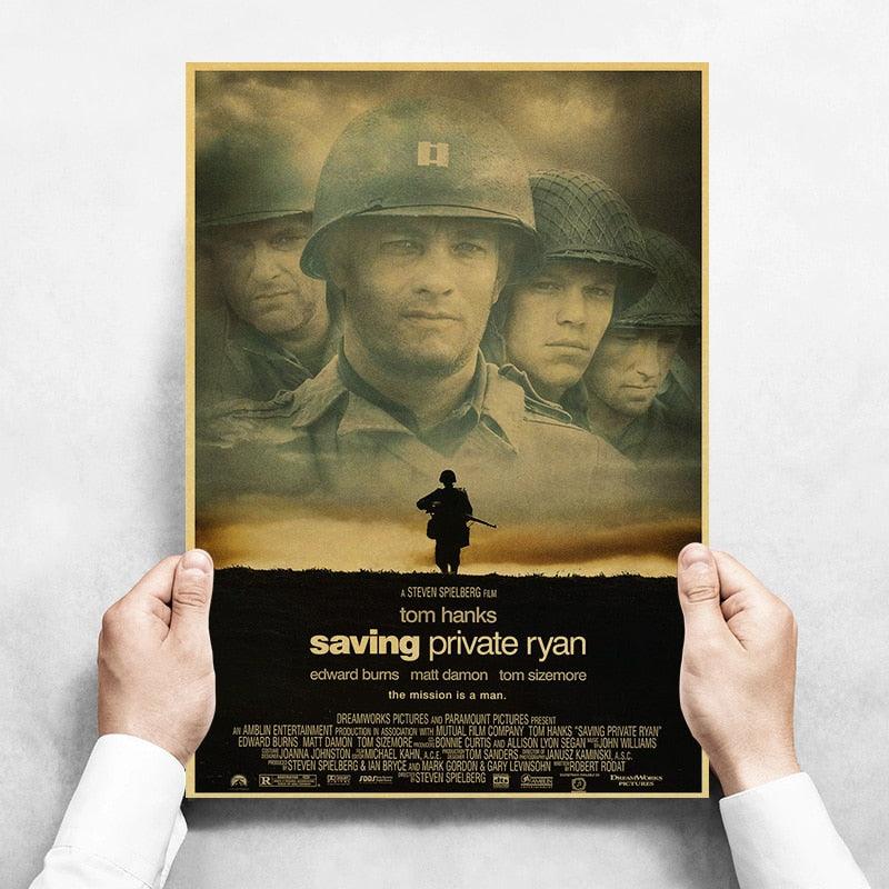 Saving Private Ryan Classic War Movie Poster - Aesthetic Wall Decor