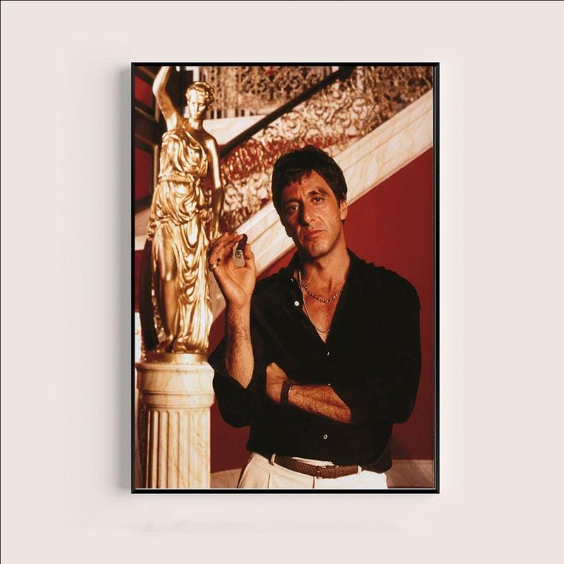 Scarface Tony Montana Cigar Mansion Wall Art Poster - Aesthetic Wall Decor