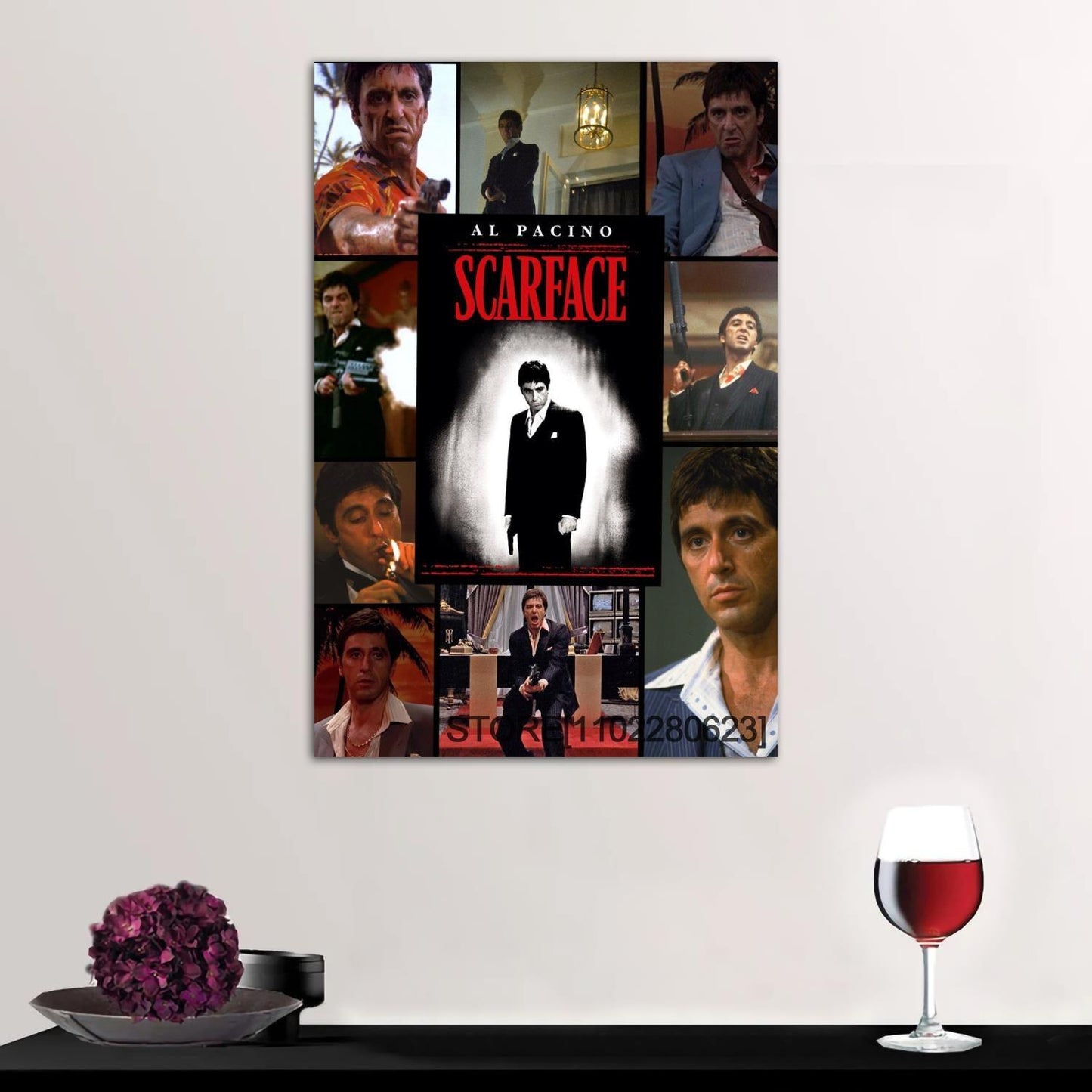 Scarface Tony Montana Movie Scenes Wall Art Poster - Aesthetic Wall Decor