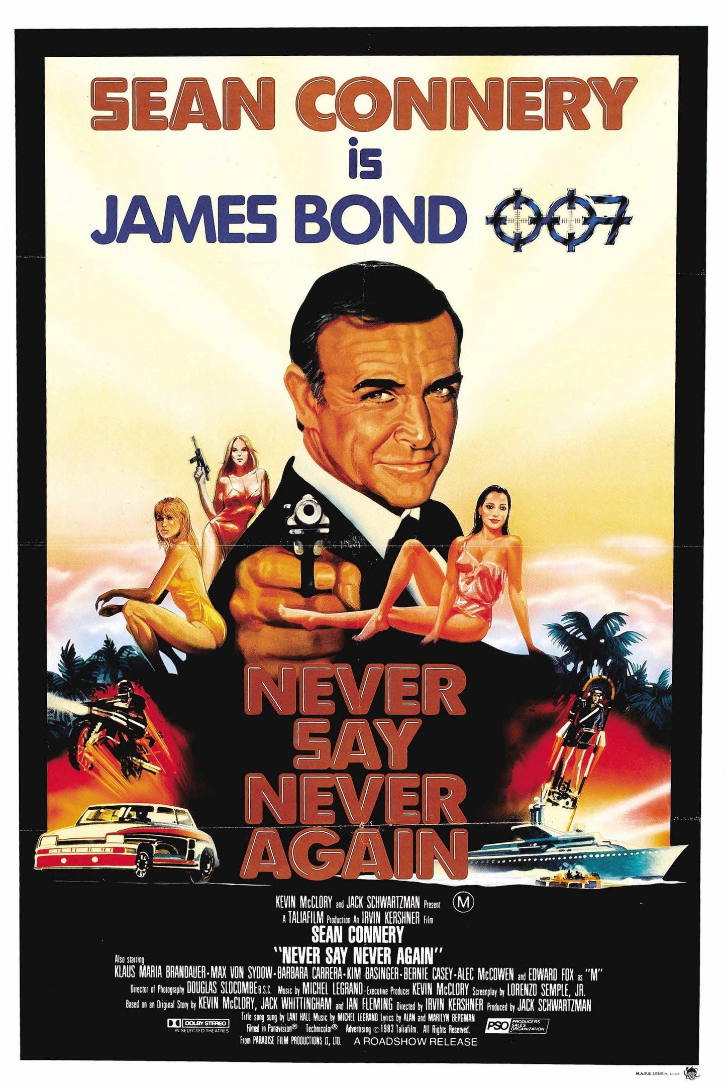 Sean Connery Is James Bond Never Say Never Again Poster - Aesthetic Wall Decor