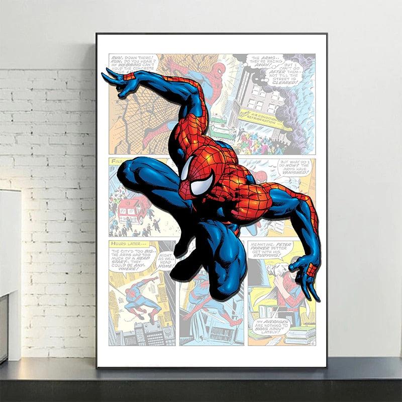 Spiderman Comic Poster - Aesthetic Wall Decor