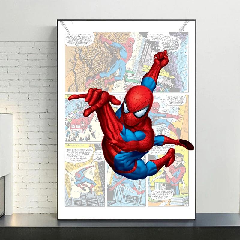 Spiderman Comic Style Poster - Aesthetic Wall Decor