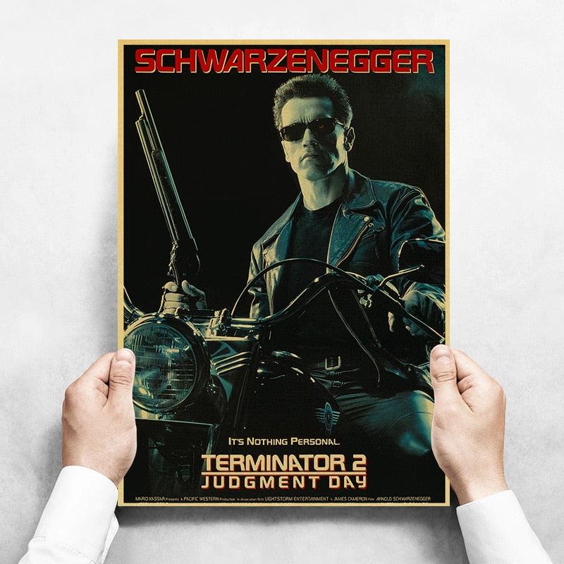 Terminator 2 Judgement Day Classic Movie Poster - Aesthetic Wall Decor