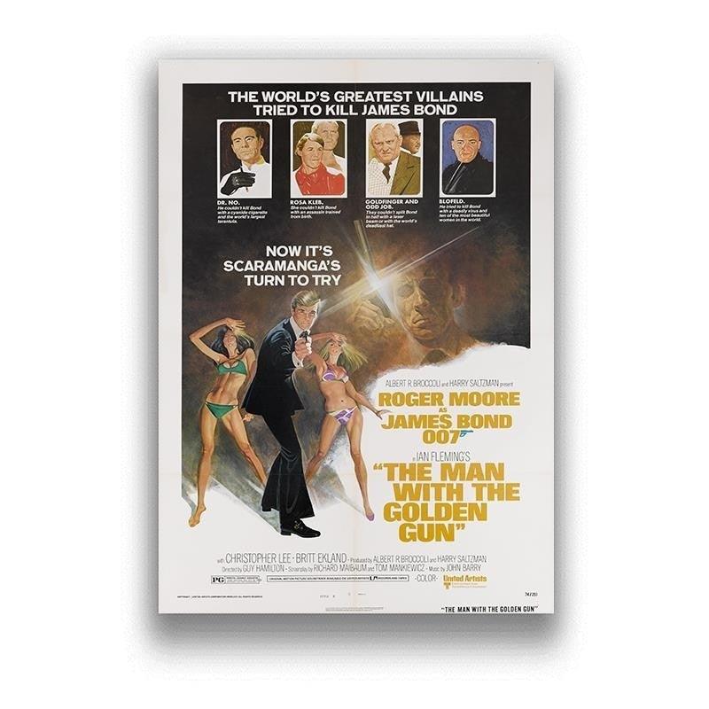 The Man With the Golden Gun 007 James Bond Classic Movie Poster - Aesthetic Wall Decor