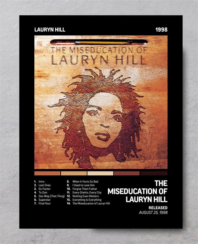 The Miseducation Of Lauryn Hill Album Poster, 90s Music Poster - Aesthetic Wall Decor