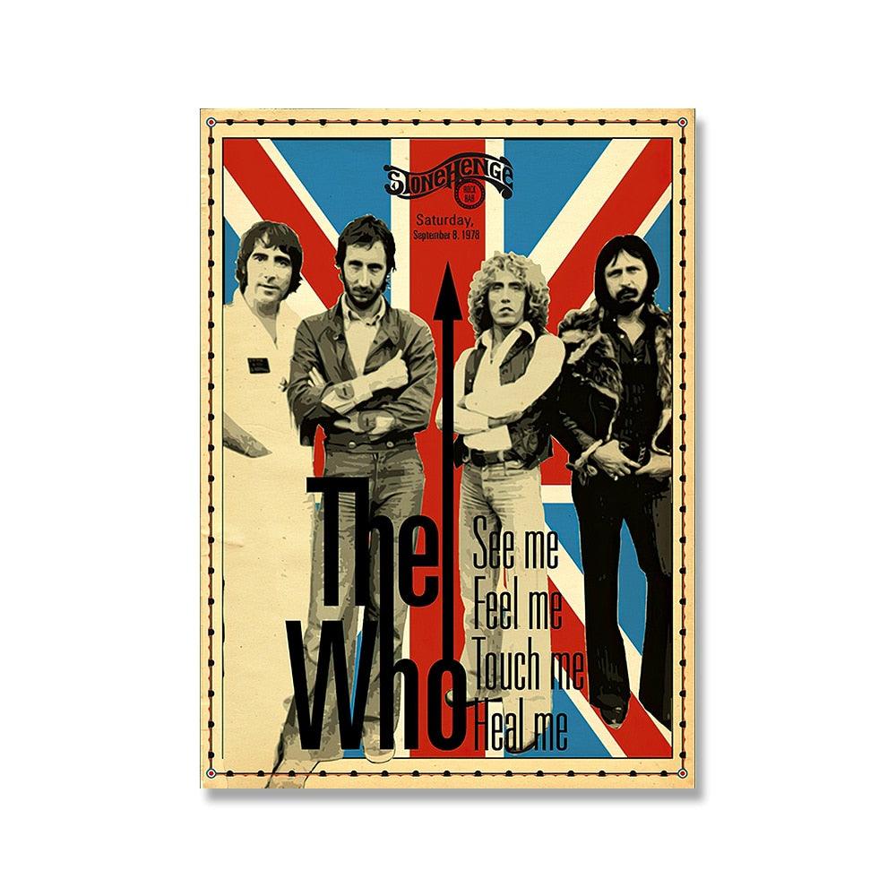 The Who Concert Rock Band Poster - Aesthetic Wall Decor