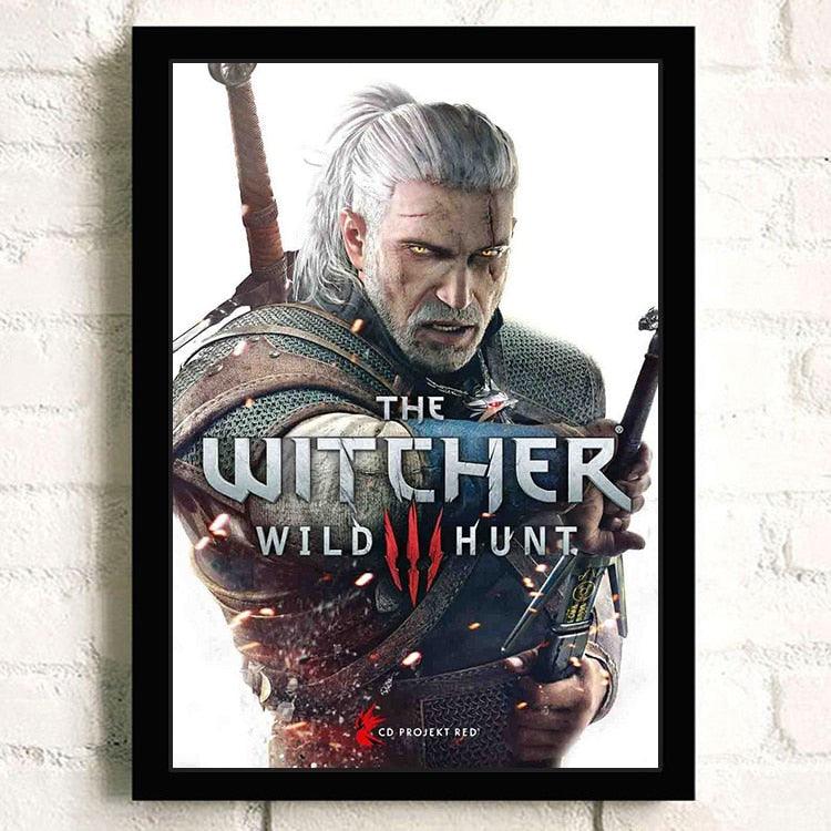 The Witcher 3 Wild Hunt Wall Decoration,Video Game Poster Print,Character  Wall Art,Ciri Wall Decor,Creature Artwork SIZE 24''x32'' (61x81 cm)