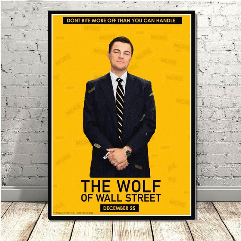 The Wolf of Wall Street Yellow Movie Poster - Aesthetic Wall Decor