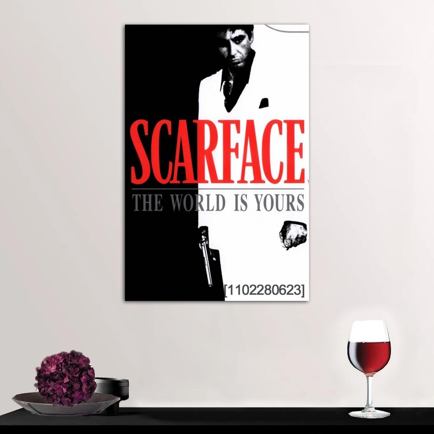 The World Is Yours Tony Montana Scarface Movie Wall Art Poster - Aesthetic Wall Decor