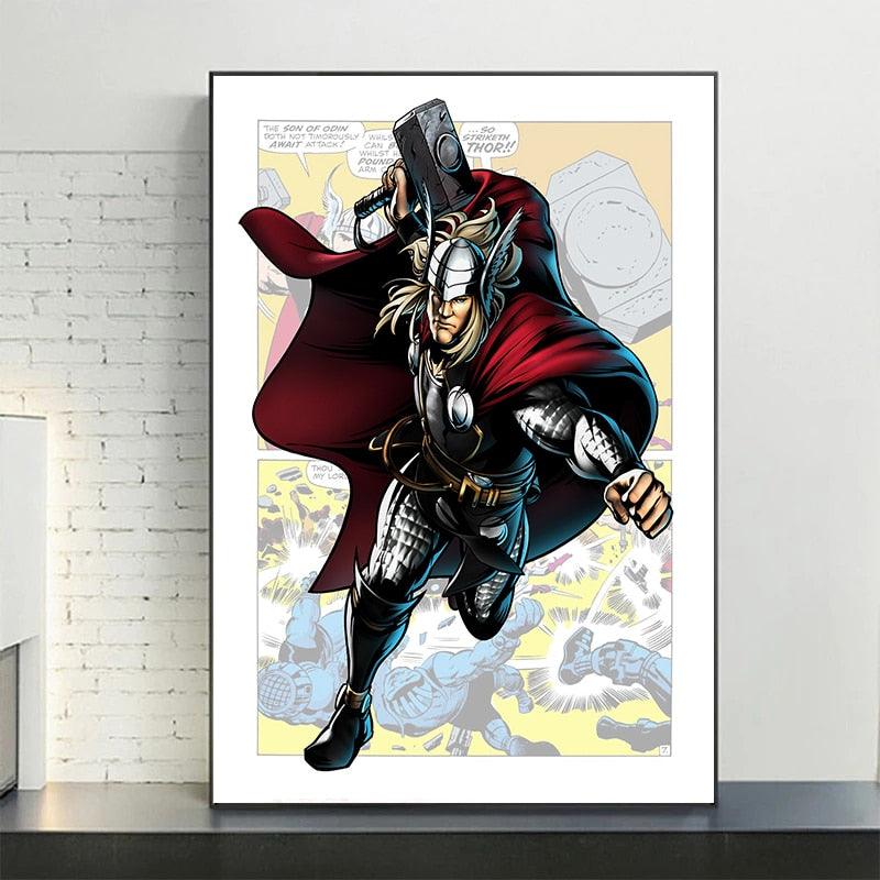 Thor Marvel Comic Poster - Aesthetic Wall Decor