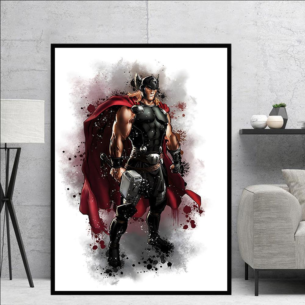 Thor Marvel Painting Poster - Aesthetic Wall Decor