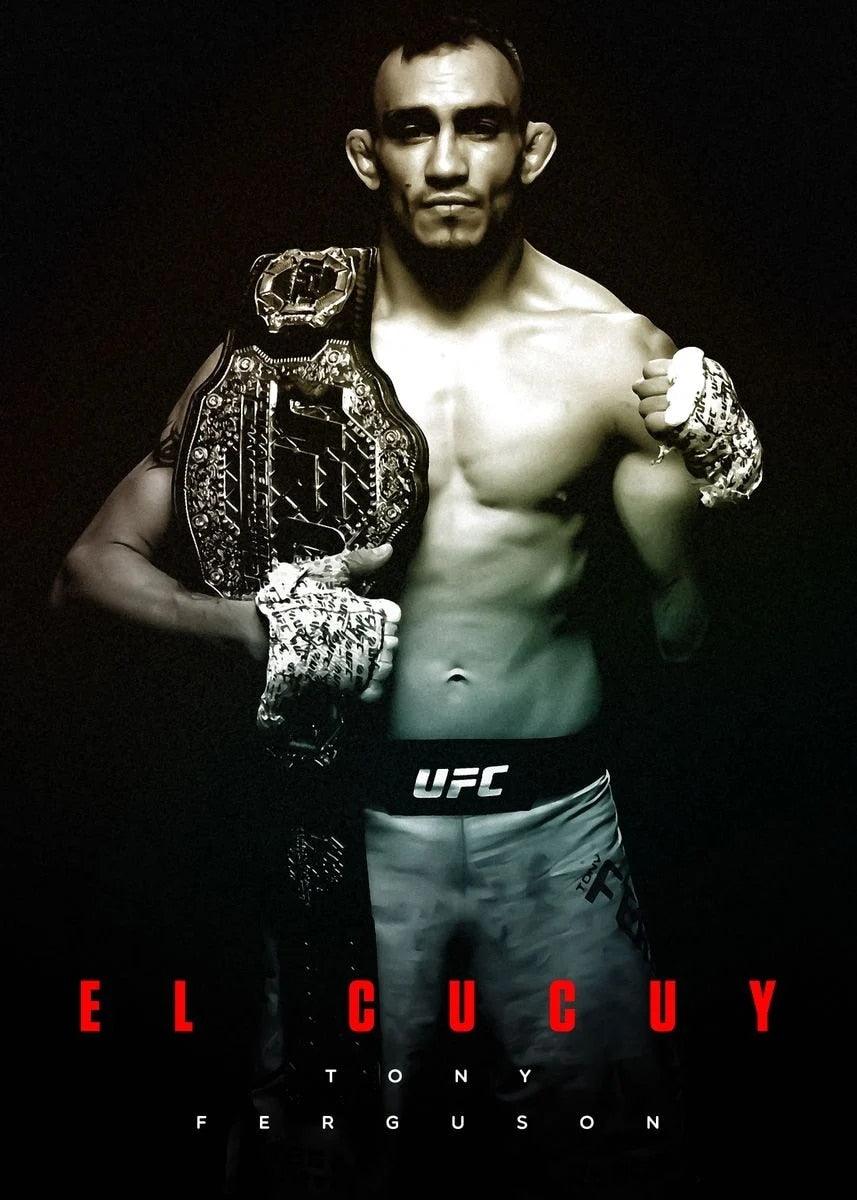 Tony Ferguson UFC Sports Legends Poster - Aesthetic Wall Decor