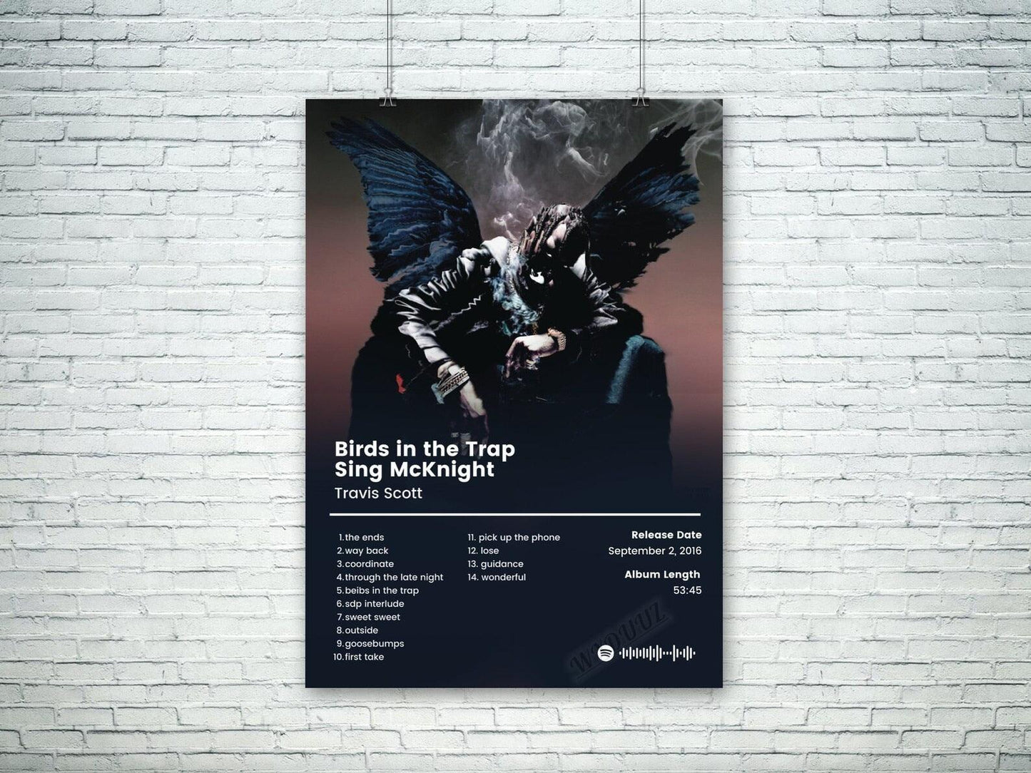 Travis Scott Birds In The Trap Sing McKnight Hip-Hop Music Album Cover Poster - Aesthetic Wall Decor