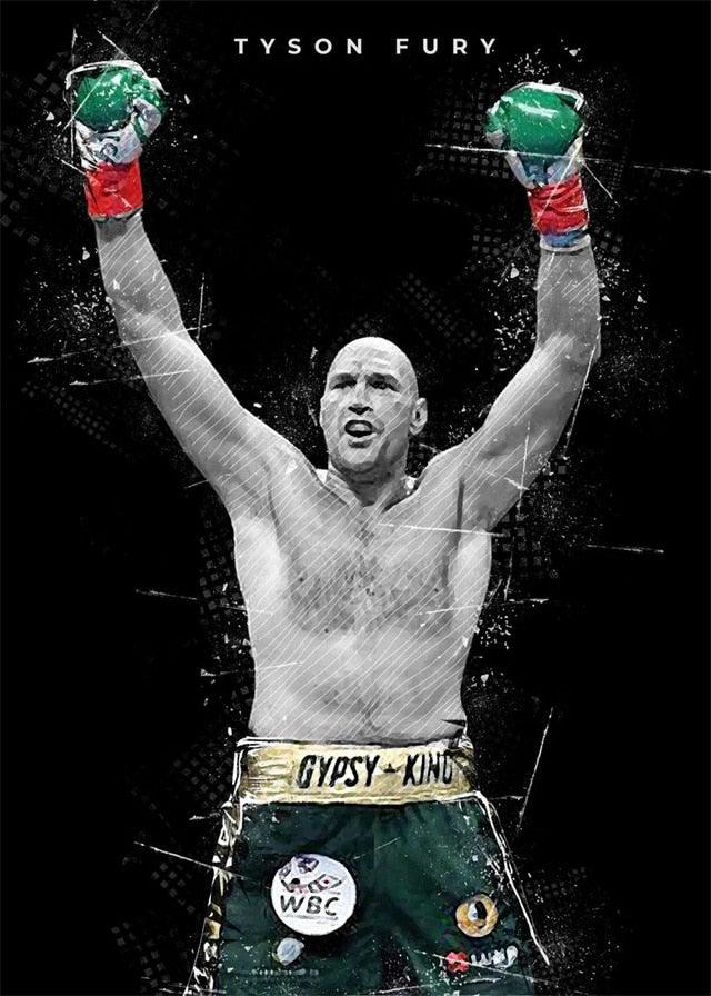 Tyson Fury Boxing Wall Art Print Poster - Aesthetic Wall Decor