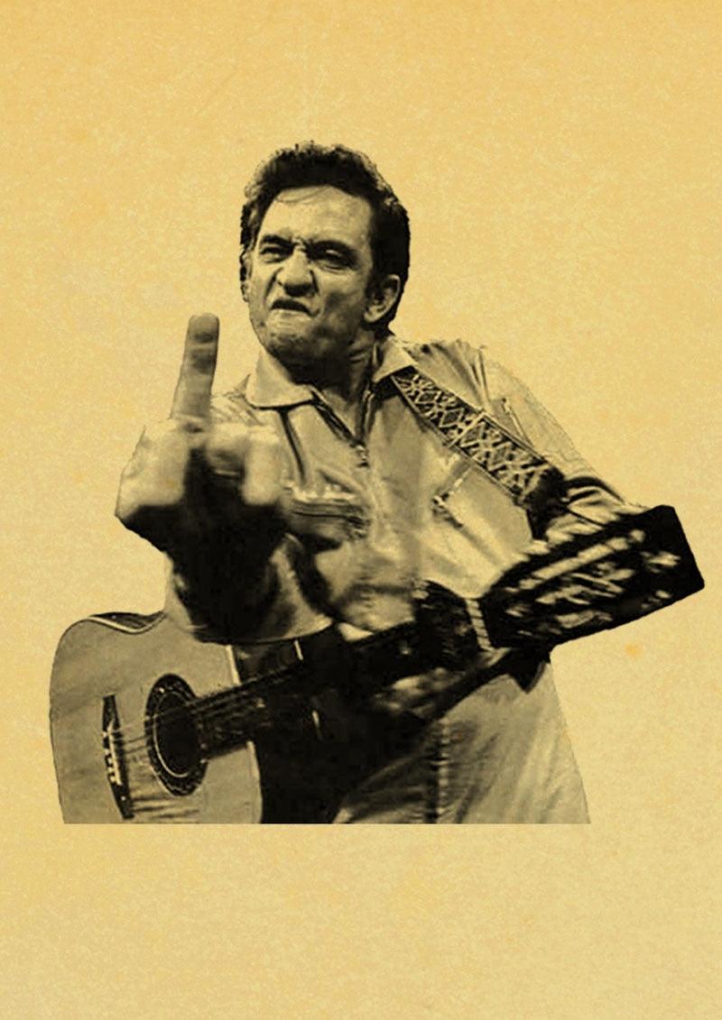 Vintage Johnny Cash Wall Art Posters - Aesthetic Wall Decor