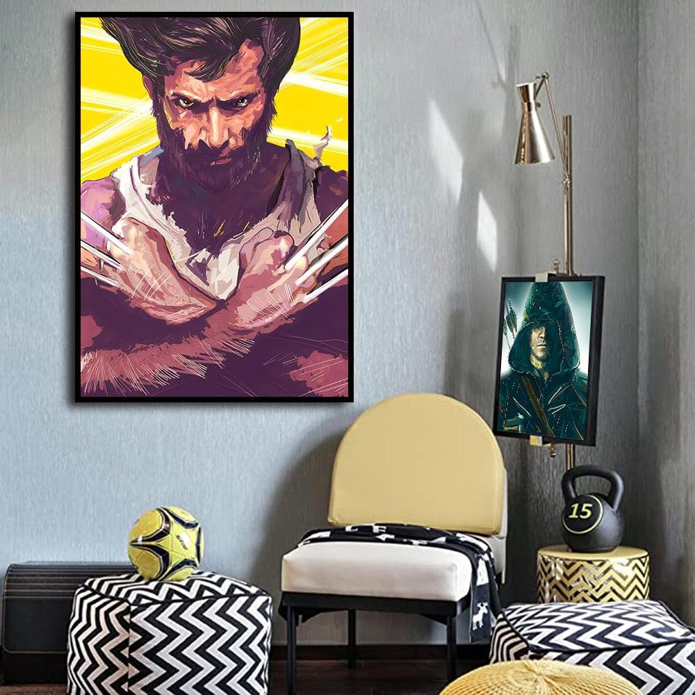 X-Man Marvel Painting Poster - Aesthetic Wall Decor