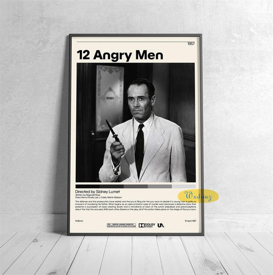 12 Angry Men Henry Fonda Polaroid Movie Wall Art Poster - Aesthetic Wall Decor