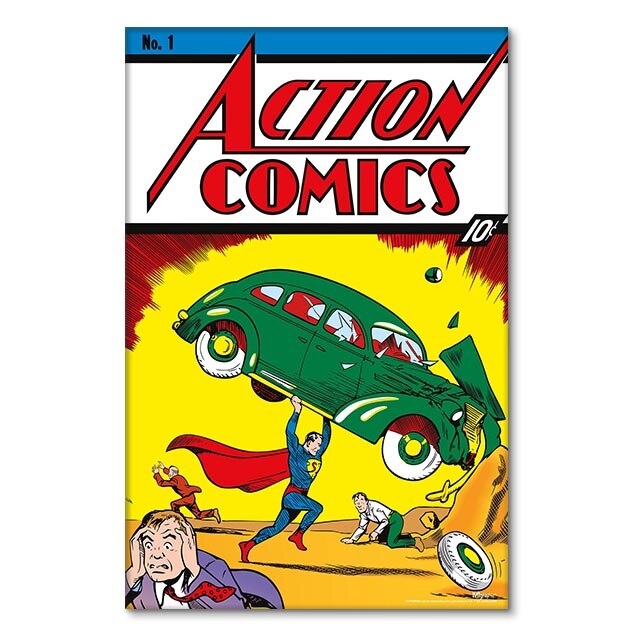 Action Comics Superhero Comic Poster