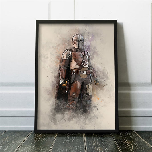 The Mandalorian Star Wars Canvas Poster