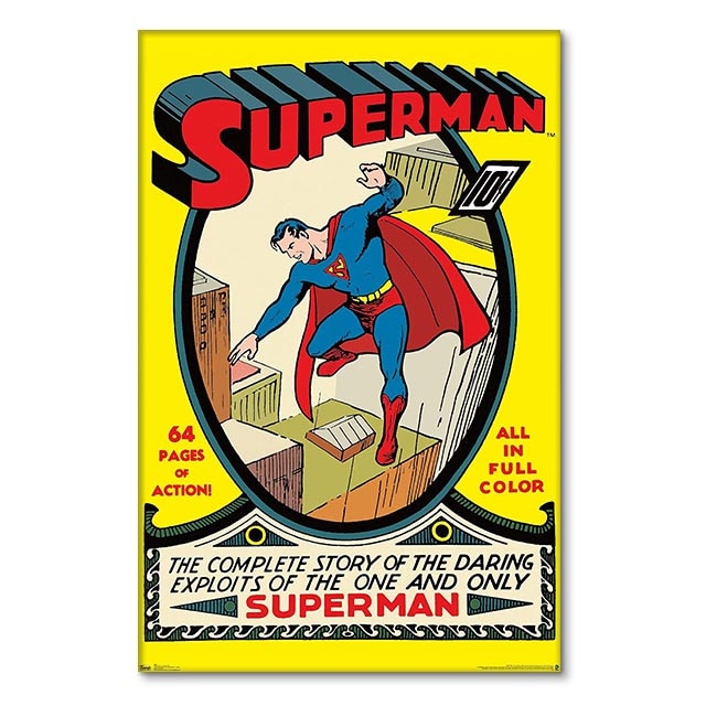 Superman Superhero Comic Poster