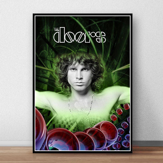 The Doors Jim Morrison Green Art Poster