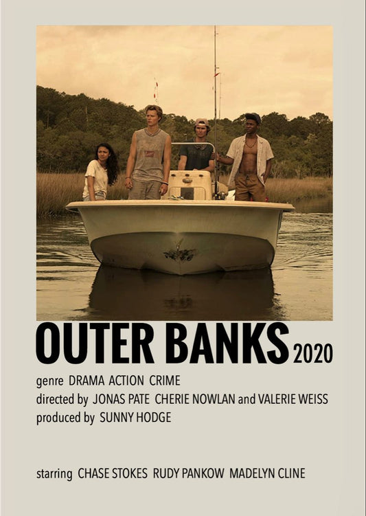 Outer Banks Boat Minimalist Wall Art Poster