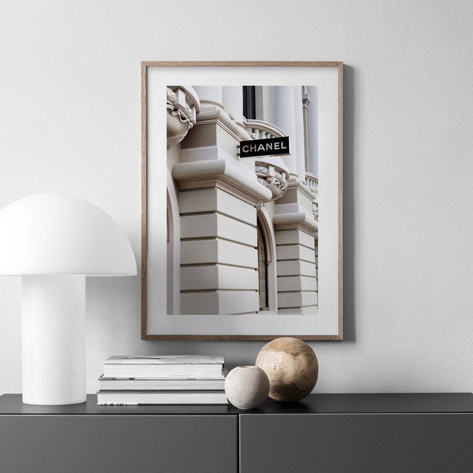 Chanel Store Street Luxury Fashion Brand Poster – Aesthetic Wall Decor