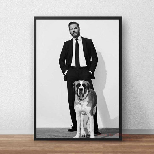 Tom Hardy Dog Portrait Poster