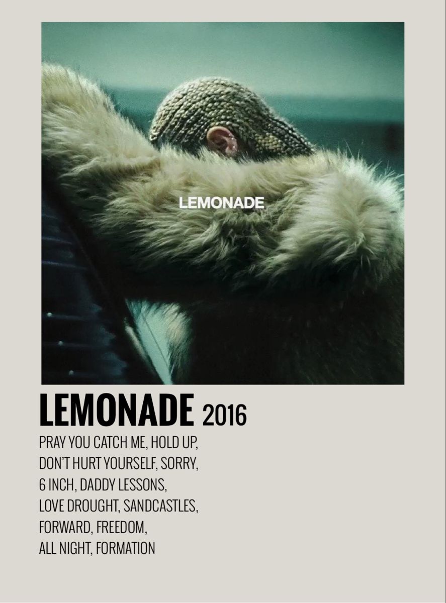 Beyonce Lemonade Album Cover Poster