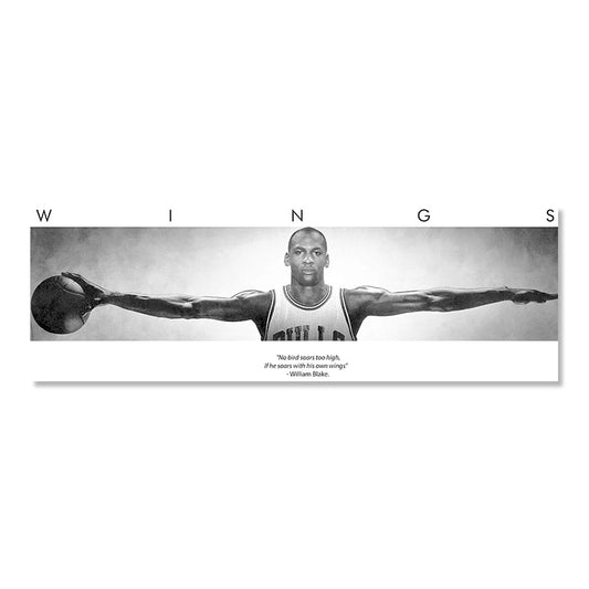 Michael Jordan Wings Bulls NBA Poster