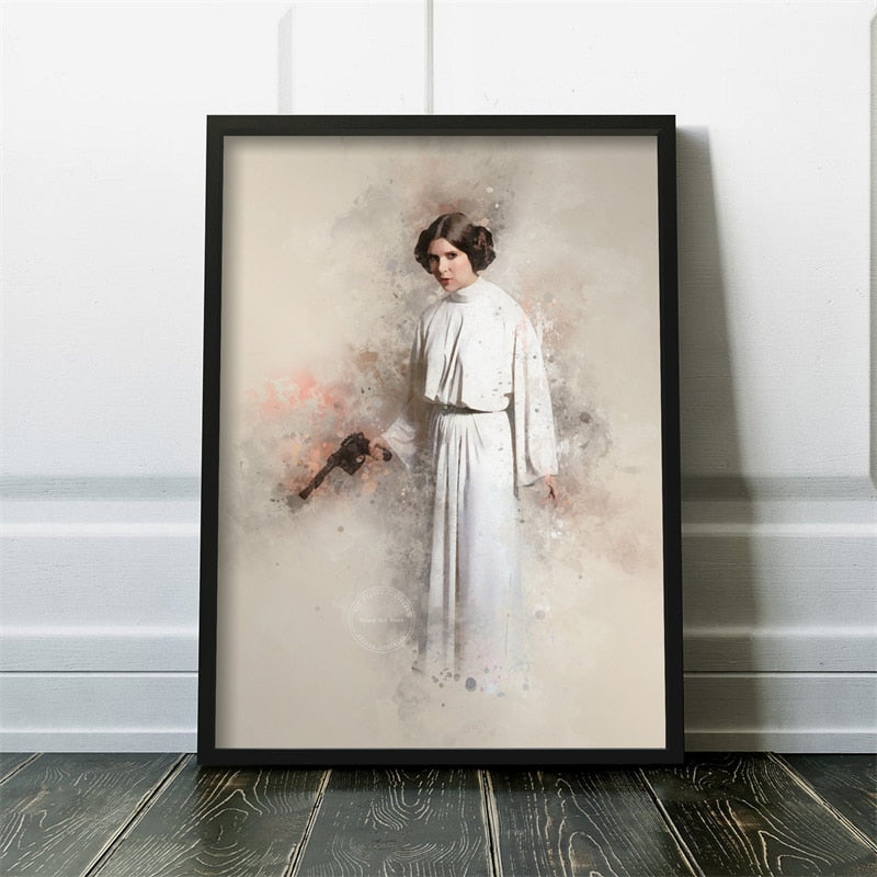 Princess Leia Starwars Canvas Poster