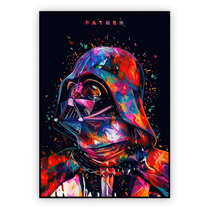Star Wars Darth Vader Abstract Poster