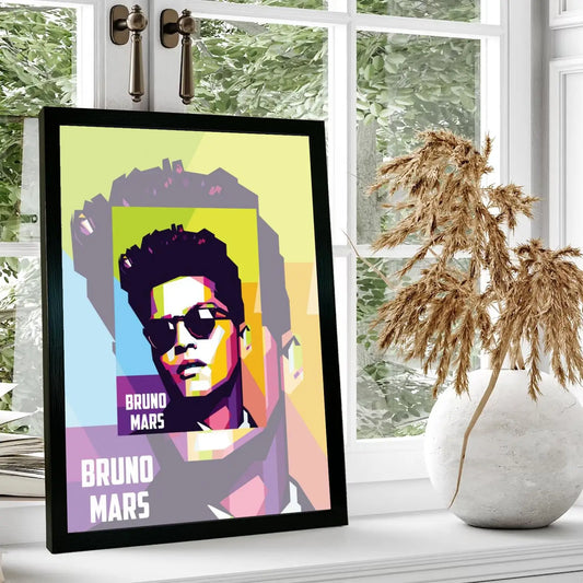 Bruno Mars Abstract Wall Decor Poster