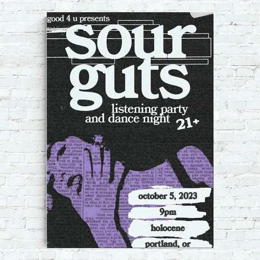 Olivia Rodrigo Sourguts Wall Art Poster