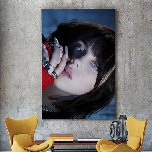 Billie Eilish Silver Nails Poster