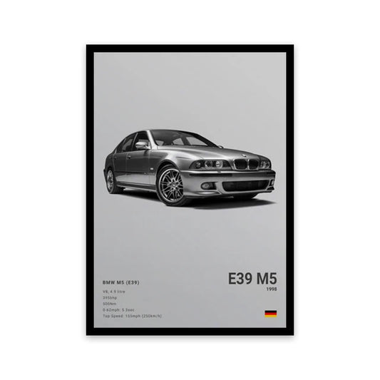 BMW M5 E39 Car Poster