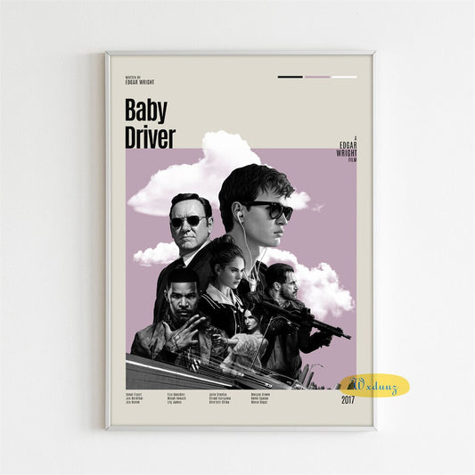 Baby Driver Wall Art Movie Poster