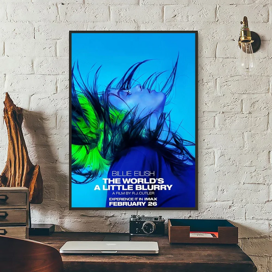 Billie Eilish The World's A Little Blurry Poster