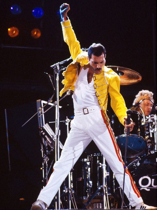 Queen Band Freddie Mercury On Stage Poster