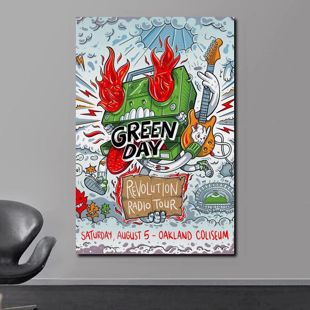 Green Day Revolution Radio Tour Poster