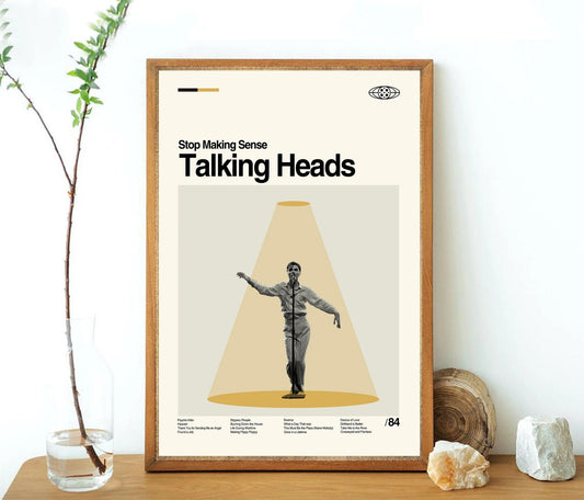 Stop Making Sense Talking Heads Minimalist Movie Poster