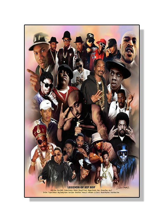 Legends Of Hip Hop Collage Poster